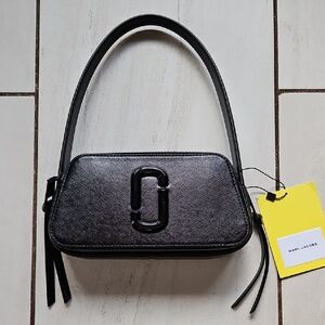 NWT $295 Marc Jacobs Black The Slingshot Shoulder Bag